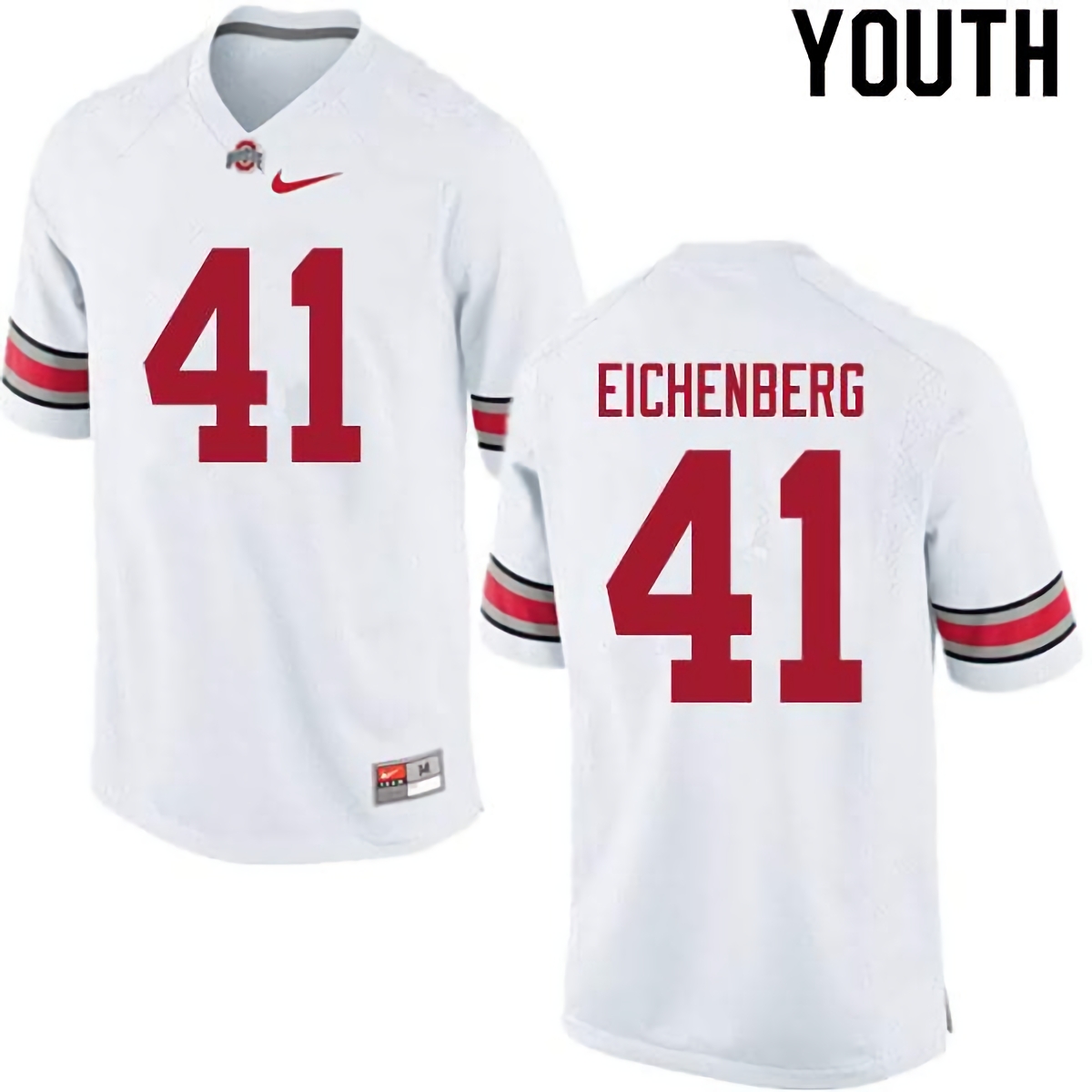 Tommy Eichenberg Ohio State Buckeyes Youth NCAA #41 Nike White College Stitched Football Jersey LIG8456VX